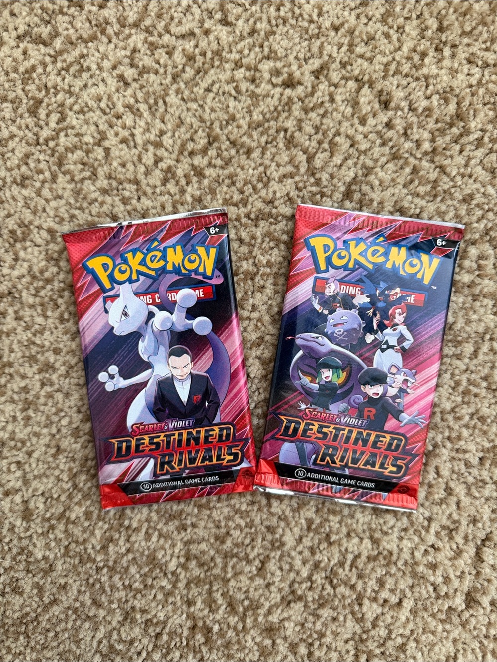 Pokémon Scarlet & Violet Destined Rivals Booster Packs (2 packs of 10 cards)